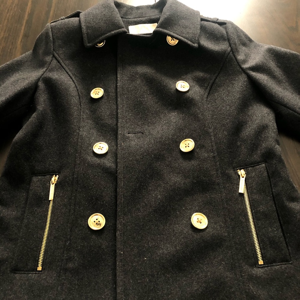 Michael Kors charcoal peacoat size 10